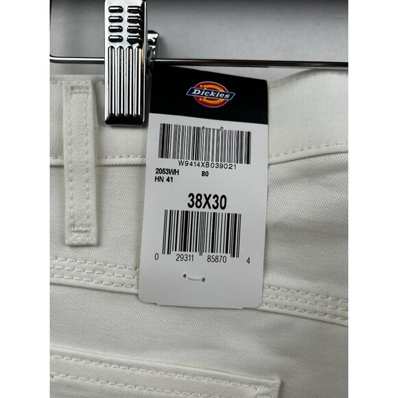 Dickies Pants Mens Double Knee Utility Carpenter Pants 38x30 White NWT Loop-Free - Picture 4 of 8